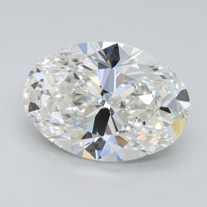 IGI forme ovale coupe blanc 3.01 Ct diamant cultivé en laboratoire en vrac pour bague de fiançailles G couleur VS2 clarté diamant en vrac pour bijoux - Product Image 1
