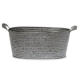 Panier galvanisé de planteur en métal de caisse de récolte pour le planteur décoratif de plancher d'utilisation de jardin à la maison en métal galvanisé - Product Image 2