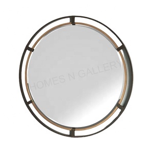 Modern Vintage Wrought Iron Wall Mirror <b>Frame</b> Black Matt Finish Stylish Home Decorative Metal Iron Economical Wall Hanging - Product Image 6