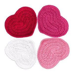 Venta al por Mayor de Posavasos de Corazón Coloridos de Ganchillo para Decoración del Hogar para Todos - Product Image 5