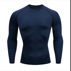 Camisa de gimnasia de compresión Premium para hombre, ropa deportiva ajustada, manga corta, secado rápido, entrenamiento atlético, entrenamiento, Fitness Top - Product Image 4
