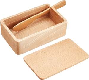 Boîte à beurre en bois artisanat Vente à chaud Boîte à beurre en bois personnalisée de luxe écologique produit au meilleur prix - Product Image 1