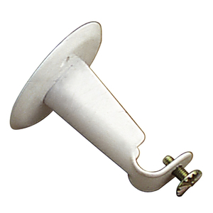 Supporto per barra 12 mm.O/ Frontale rotondo bianco - Product Image 1