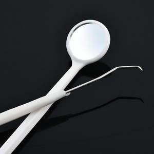 3Pc Stainless Steel Dental Instruments Mouth Mirror Tweezers Probe <b>Teeth</b> <b>Cleaning</b> Hygiene <b>Kit</b> Manual Dental Surgical Instruments - Product Image 2