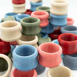 Ronds de serviette, ronds de serviette en rotin, ronds de serviette en osier, décor de table - Product Image 4