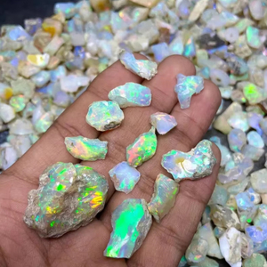 Opale éthiopienne brute de qualité supérieure AA, gemme naturelle multi-feu, pendentifs en pierres précieuses, 5-15 carats, certifiée par un tiers - Product Image 1