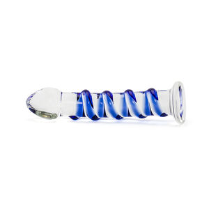 Rimpelingen Gladde Getextureerde Realistische <span class=keywords><strong>Dildo</strong></span> Vagina Anus Stimulaties Glas Transparante Anale Plug Butt Plug Voor Vrouwen Vrouwen Seksspeeltjes - Product Image 4