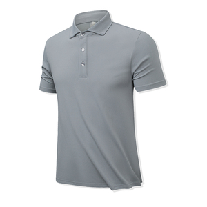 Venta al por Mayor de Camisetas Personalizadas con Serigrafía de Logotipo, Lisas, Casuales de Verano, para Golf, 170 GSM, Tejido Transpirable, Suave, de Poliéster y Algodón para Hombre - Product Image 1