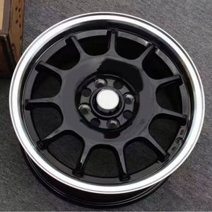 Tiptop <span class=keywords><strong>15</strong></span> pulgadas neumáticos de rueda de aleación del mercado de accesorios 35Mm Offset <span class=keywords><strong>4X100</strong></span> 8X100/114,3 15X7.0J <span class=keywords><strong>llantas</strong></span> con labio de máquina negro - Product Image 6