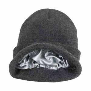 Bonnets en acrylique jacquard, nouveaux modèles les plus vendus, couleurs unies, tricotés avec du satin, matériau personnalisé, bonnets de sport d'extérieur - Product Image 4