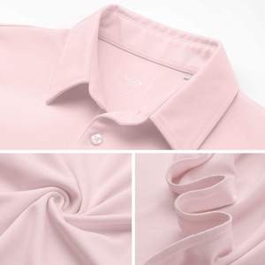 T-shirt polo uni à manches courtes décontracté et à séchage rapide pour hommes avec logo personnalisé de haute qualité en polyester - Product Image 5