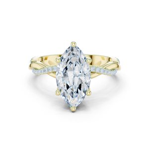 Bague ouverte torsadée en or véritable 14 carats pour femme - Product Image 4