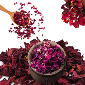 กลีบกุหลาบแดงอบแห้งบริสุทธิ์สำหรับการดูแลผิวและงานฝีมือใช้สารสกัดจากดอกไม้ธรรมชาติ - Product Image 1