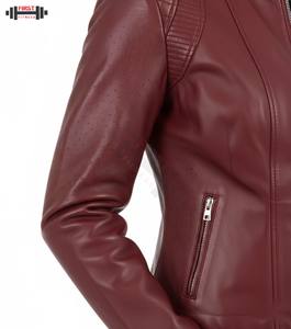 Chaqueta Bomber de Cuero de Primera Calidad Profesional al por Mayor 2025, para Mujer, Talla Grande, con Rayas, Ecológica, Impermeable y Transpirable - Product Image 6