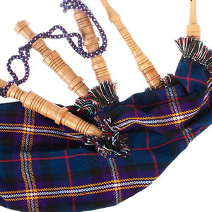 Gaita de celtas escocesa de madera marrón con funda de tartán real, cordón y caña incluidos, precio de fábrica, venta al por mayor - Product Image 6