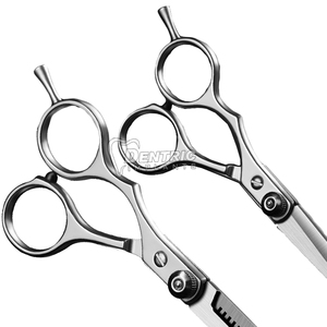 ชุดกรรไกรตัดผมสแตนเลสสตีลทรงตรงปลายแหลมสำหรับช่างตัดผมร้านทำผมกระเป๋าหนังคุณภาพสูง - Product Image 6