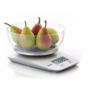 Balance de cuisine blanche KS1060 5 kg pour mesurer les ingrédients et plus encore ! - Product Image 1