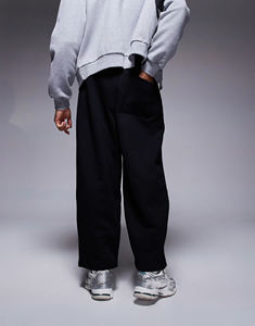 OEM/ODM High Quality Heavyweight 100% Cotton custom washed <b>men's</b> Pants Custom Printed Logo Oversized Wide Leg Baggy <b>men</b> pants - Product Image 6