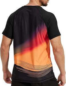 Fabricante de Ropa 80% Poliéster, 20% Elastano, Camisetas de Manga Corta con Cuello Redondo y Estampado Moderno para Hombre, Atuendo Playero - Product Image 4