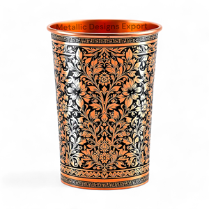 Tasse en cuivre compacte d'une capacité de 8oz, parfaite pour les petites boissons, design élégant et durable, verre à verres en métal idéal - Product Image 4