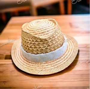 Elegant Unisex Flat Top <b>Straw</b> Panama <b>Hat</b> Simple Summer Ribbon Sun <b>Hat</b> with Portable Feature for Beach or Sunbathing - Product Image 4