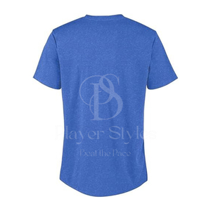 Best-seller T-shirt décontracté d'entraînement de fitness pour homme 100% polyester col rond séchage rapide manches courtes haut tricoté - Product Image 2
