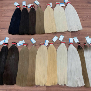 Extensiones de cabello humano vietnamita 100%, Remy recto y sedoso, tejido vietnamita a granel en varios colores, ¡el mejor precio! - Product Image 6