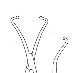 คีมยึดกระดูกแบบพรีเมี่ยมปลายโค้ง6นิ้ว3.0มม. พร้อมวงล้อล็อคสเตนเลสที่ทนทานยึดสำหรับศัลยกรรมกระดูก - Product Image 6