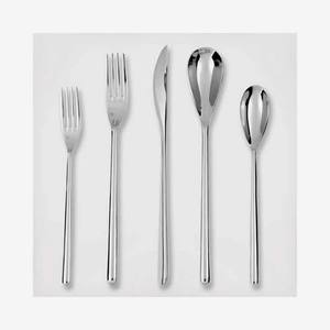 Wholesale Customized Logo Silver Plated <b>Chopstick</b> Design Handle With Unique Silver Modern Look Flatware Set - Product Image 2