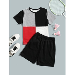 Nueva llegada de alta calidad Niños Niñas Ropa en blanco manga corta de gran tamaño Spandex/poliéster sólido diseños personalizados ropa - Product Image 4