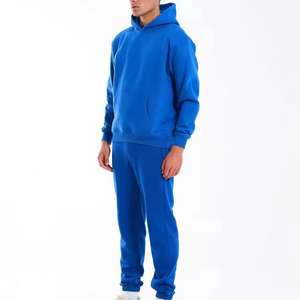 Conjunto de Dos Piezas de Ropa Deportiva Holgada y Pantalones Deportivos de Pierna Ancha para Hombre, Sudadera con Capucha y Pantalones Deportivos Personalizados para Invierno 2025 - Product Image 1