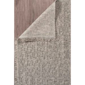 Tapis d'intérieur Netline Home, durable, gris, kilim, tissage plat, BR005, 80x150cm, fibres synthétiques pour chambre à coucher, bureau, chambre d'enfant - Product Image 4