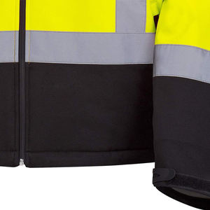 Hot Sale ANSI Class 1 New Design Softshell <b>Safety</b> Jacket with Reflective Tape Waterproof & Windproof HI Vis Customizable Logo - Product Image 4