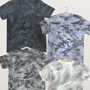 Men's Regular-Fit Short-Sleeve Crewneck T Shirt Bella Canvas Poly-Cotton Short-Sleeve T-Shirt <b>Tie</b> Dye T Shirt Gray - Product Image 6