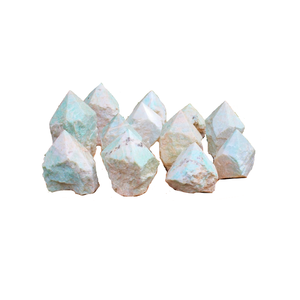 หินอเมซอนธรรมชาติจุดตัดฐานคริสตัลจุดรักษาความงามเป็นชิ้นส่วนต้นแบบของการตกแต่งบ้านหรือสำนักงานที่สมบูรณ์แบบ - Product Image 5