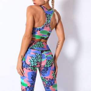 Ropa Deportiva para Gimnasio, Conjuntos de Yoga para Mujer, Nuevo Estilo Informal, Conjunto de Yoga Holgado, Leggings - Product Image 4