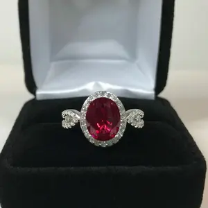 TISHYA DIAMOND 925 Sterling Silver 3.8ct Brilliant Cut <b>Moissanite</b> Vintage Women's 5-Azimuth Halo Wedding Engagement <b>Ring</b> 14K - Product Image 4