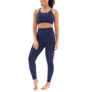 Logo personnalisé Respirant 2 Pièces Sport Yoga Gym Set pour Femmes Leggings Taille Haute et Soutien-Gorge Ajustable Grande Taille Workout Essentials - Product Image 5