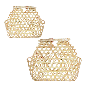 PANIER CADEAU en BAMBOU polyvalent personnalisé durable, réutilisable et parfait pour les paniers de fruits, paniers de pique-nique, collection de cadeaux - Product Image 1