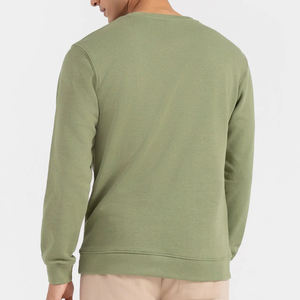 Logotipo bordado personalizado 350g algodón pesado hombres sudaderas 100% algodón estilo casual moda sudaderas para hombres - Product Image 3