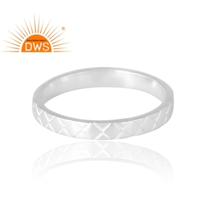 Stylish Traditional Design 925 <b>Sterling</b> <b>Silver</b> <b>Band</b> <b>Ring</b> For Women Custom Designs Jewelry Manufacturer. - Product Image 3