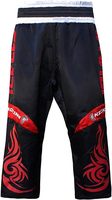 Shorts de boxe en satin Farabi pour hommes, taille élastique, vêtements d'entraînement de combat, logo personnalisé, arts martiaux, 100 % polyester, coupe ample