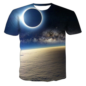 Camiseta de Hombre de Alta Calidad para Sublimación, Mezcla de Poliéster/Algodón, Cuello Redondo, Manga Corta, Tallas Grandes, Secado Rápido, Transpirable, Ligera - Product Image 1