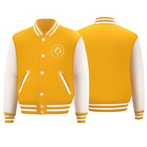 Chaqueta universitaria con letras de lana formal personalizada de fabricante OEM para hombres jóvenes con cuello levantado y decoración bordada con logotipo en la parte delantera - Product Image 5