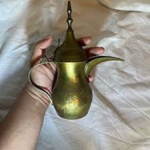 Excellent Quality Handmade Brass <b>Arabic</b> Dallah <b>Tea</b> & Coffee Pot New Collection - Product Image 1