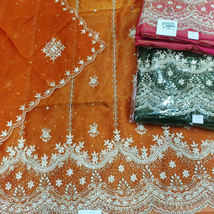 Trajes de moda india bordados a mano sin costuras de diseñador moderno para mujeres elegantes para fiestas de estilo tradicional - Product Image 1