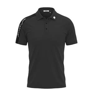 Tejido de punto transpirable de alta calidad con bordado de patrón de polo o animal, disponible en longitudes largas y cortas, tallas XL a 6XL, color negro. - Product Image 3