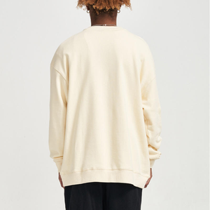 Sweat-shirt décontracté pour homme, col rond, couleur unie, pull à manches longues, surdimensionné, en polaire, streetwear, mode, confortable à porter, imprimé - Product Image 5