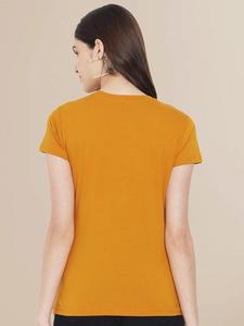 เสื้อยืดคอกลมแขนสั้นสำหรับผู้หญิงผ้าคอตตอน100% ลำลองทรงโอเวอร์ไซส์ XL พิมพ์ลายโลโก้แฟชั่นระบายอากาศได้ตามต้องการสีพื้น - Product Image 3