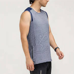 Vêtements de fitness Débardeur à séchage rapide pour hommes à vendre Meilleur fabricant Logo personnalisé Débardeur de fitness pour hommes avec taille personnalisée - Product Image 3